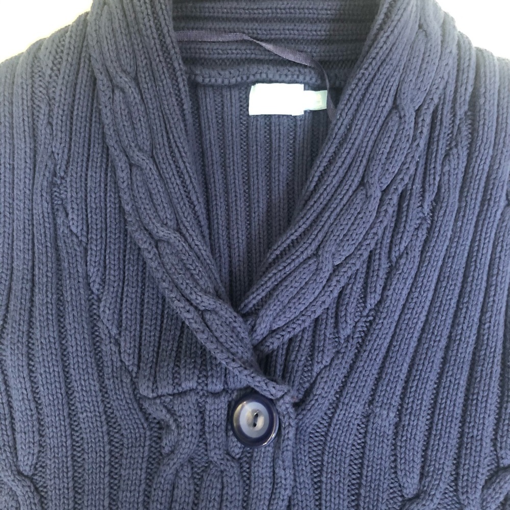 Cable knit vest, Sz L - Picture 3 of 7